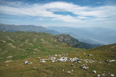 Scenic view of landscape against sky