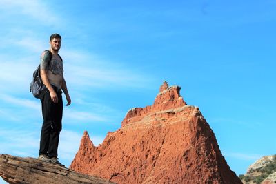 Low angle view of rocks