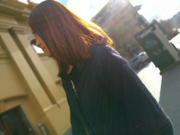 Close-up of woman