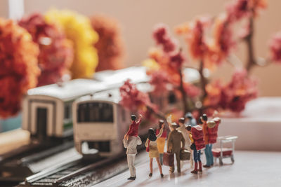 Close-up of stuffed toy on table