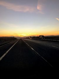 Road against dramatic sky