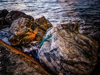 Rocks on beach