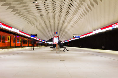 Train at railroad station