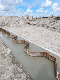 salt evaporation pond