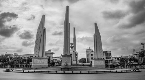 View of monument against cloudy sky