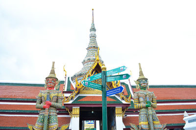 Low angle view of traditional building