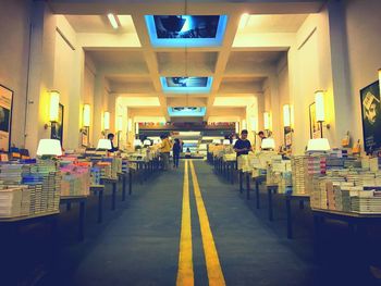 View of market stall