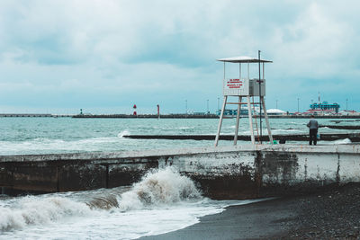Scenic view of sea against sky