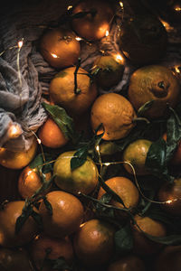 Full frame shot of oranges