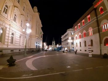 City street at night