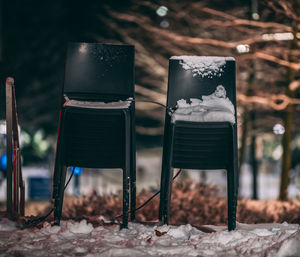 Close-up of ice cream on table