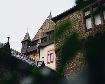 Low angle view of house against sky