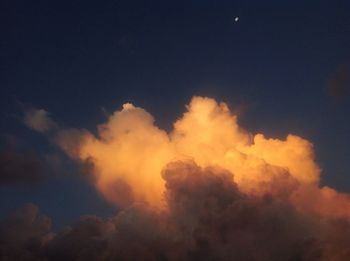 Low angle view of sky at night
