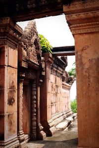 Low angle view of historical building