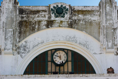 Low angle view of clock tower