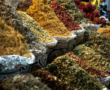 Close-up of food for sale at market stall