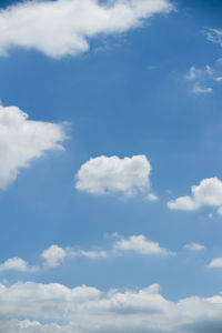 Low angle view of clouds in sky