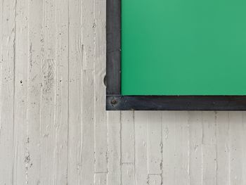 Close-up of door on wall