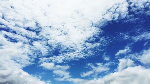 Low angle view of cloudy sky