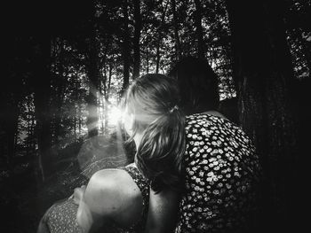 Woman standing in park