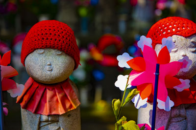 Rear view of woman wearing hat