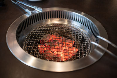 Close-up of cooking pan