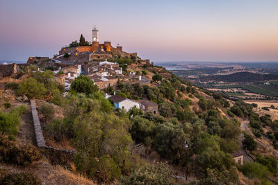 Panoramic view of historic building against sky