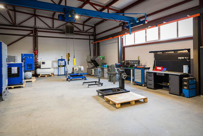 Empty seats in factory