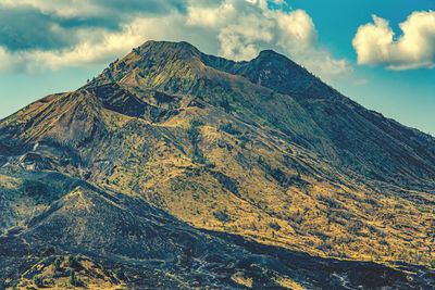 Scenic view of mountain range against sky