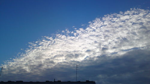 Low angle view of cloudy sky