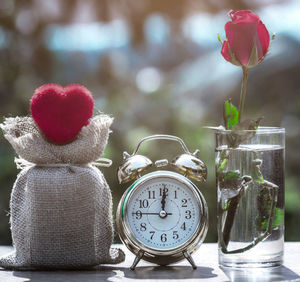 Close-up of flowers on table