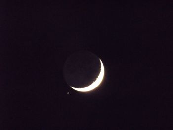 View of stars over black background