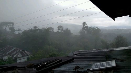 Railroad tracks against sky