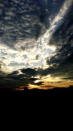 Scenic view of cloudscape during sunset