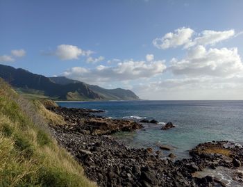 Scenic view of sea against sky