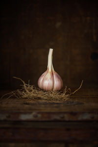 Close up of garlic bulb