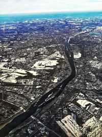 Aerial view of sea