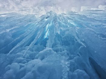 Full frame shot of ice crystal