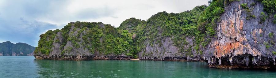 Panoramic view of bay