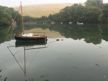 Scenic view of calm lake