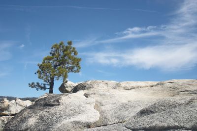 Scenic view of rock formation against sky