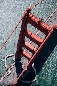 Bridge shot from a helicopter 