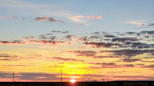 Scenic view of sky during sunset