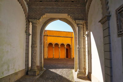 Entrance of historic building