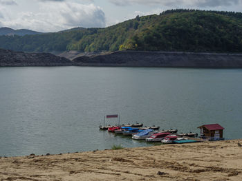 Waldeck castle and the lake edersee