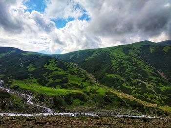 Scenic view of landscape against sky