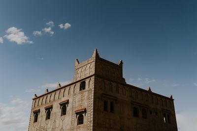 Low angle view of building against sky