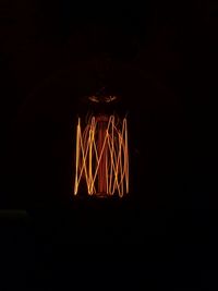 Close-up of illuminated light bulb