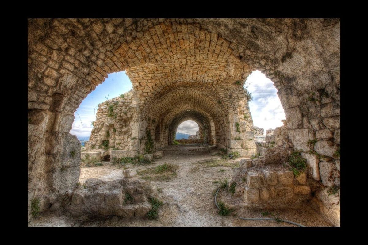 arch, architecture, built structure, indoors, history, archway, old ruin, old, arched, the past, stone wall, building exterior, ancient, tunnel, sky, transfer print, travel destinations, famous place, interior, ruined