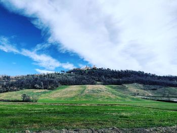 Scenic view of landscape against sky